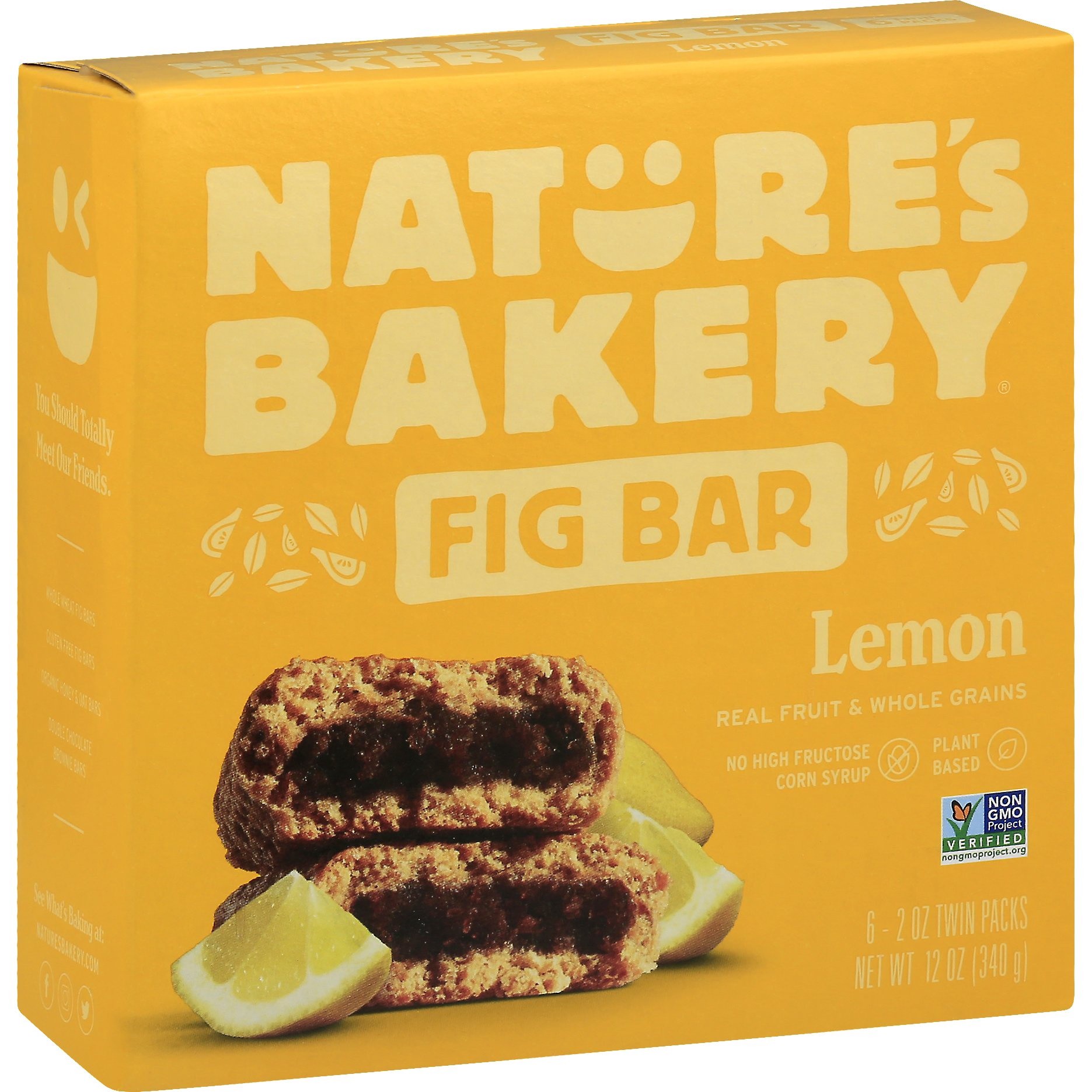 slide 1 of 3, Nature's Bakery Lemon Fig Bars, 6 ct; 2 oz
