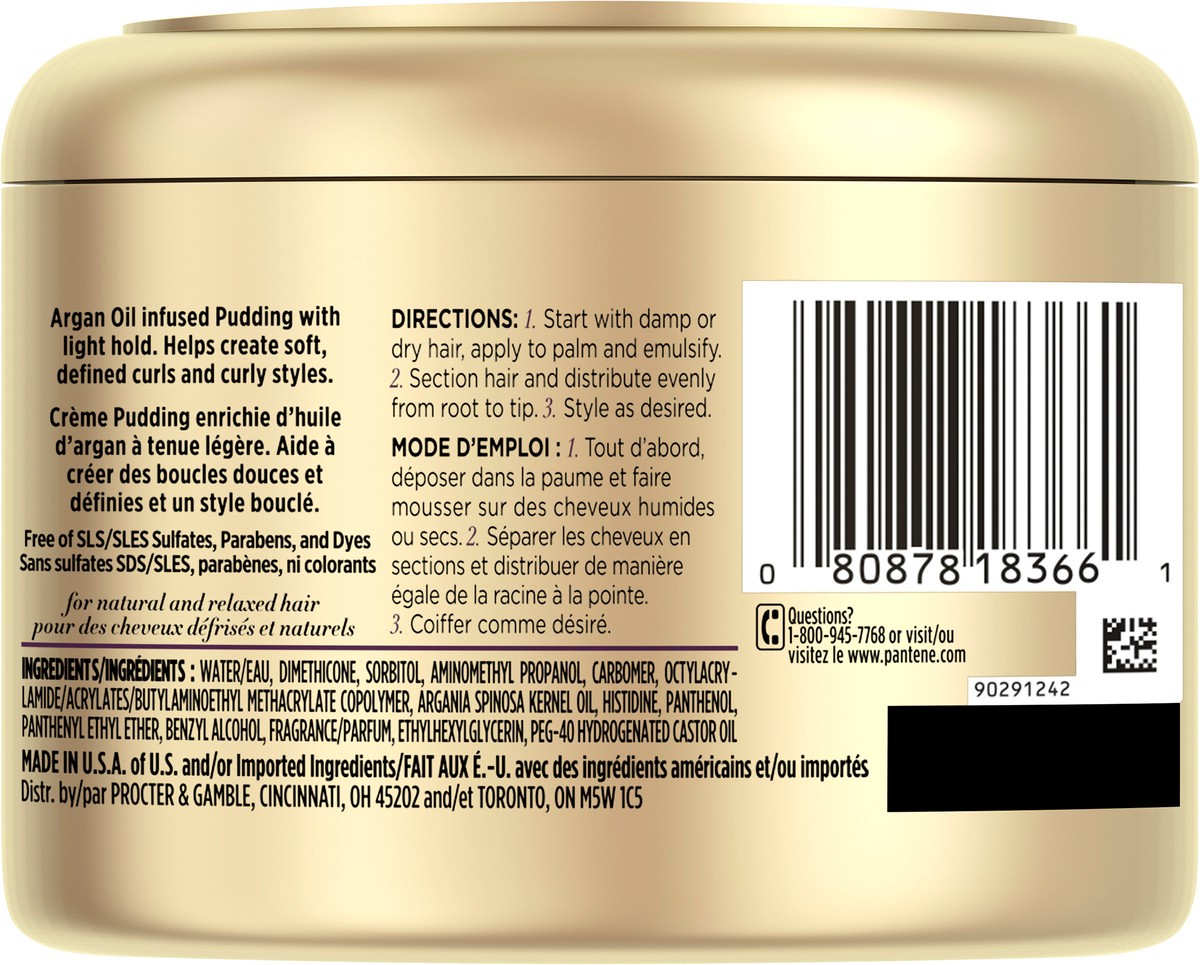 slide 2 of 3, Pantene Pro-V Gold Series Curl Defining Pudding Cream, 7.6 fl oz