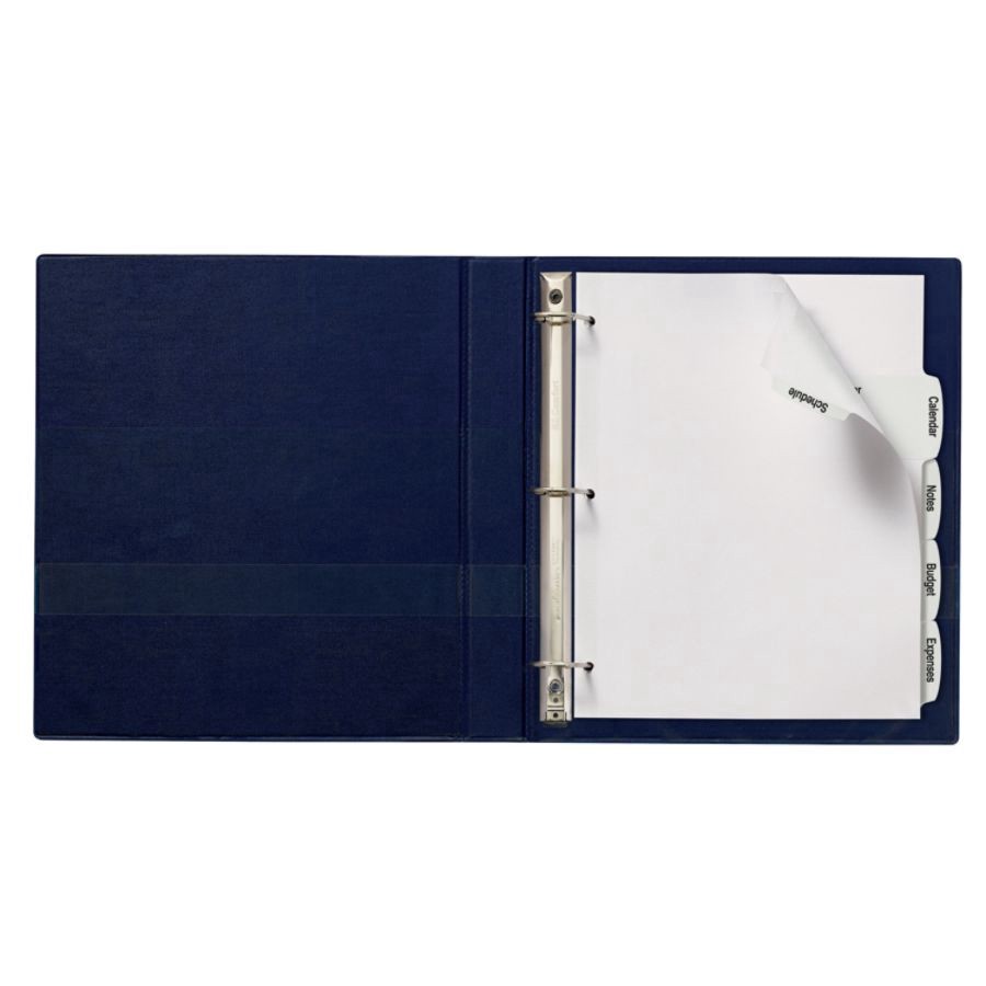 slide 4 of 8, Avery Big Tab Printable Large Label Dividers with Easy Peel, White, 5-Tab, 4 ct; 8 1/2 in x 11 in