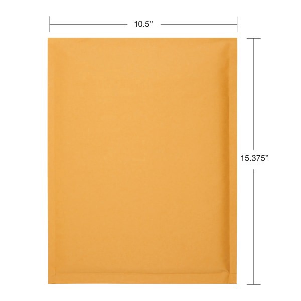 slide 2 of 5, Office Depot Brand Self-Sealing Bubble Mailers, Size 5, 10 1/2"" X 15"", Pack Of 12, 12 ct