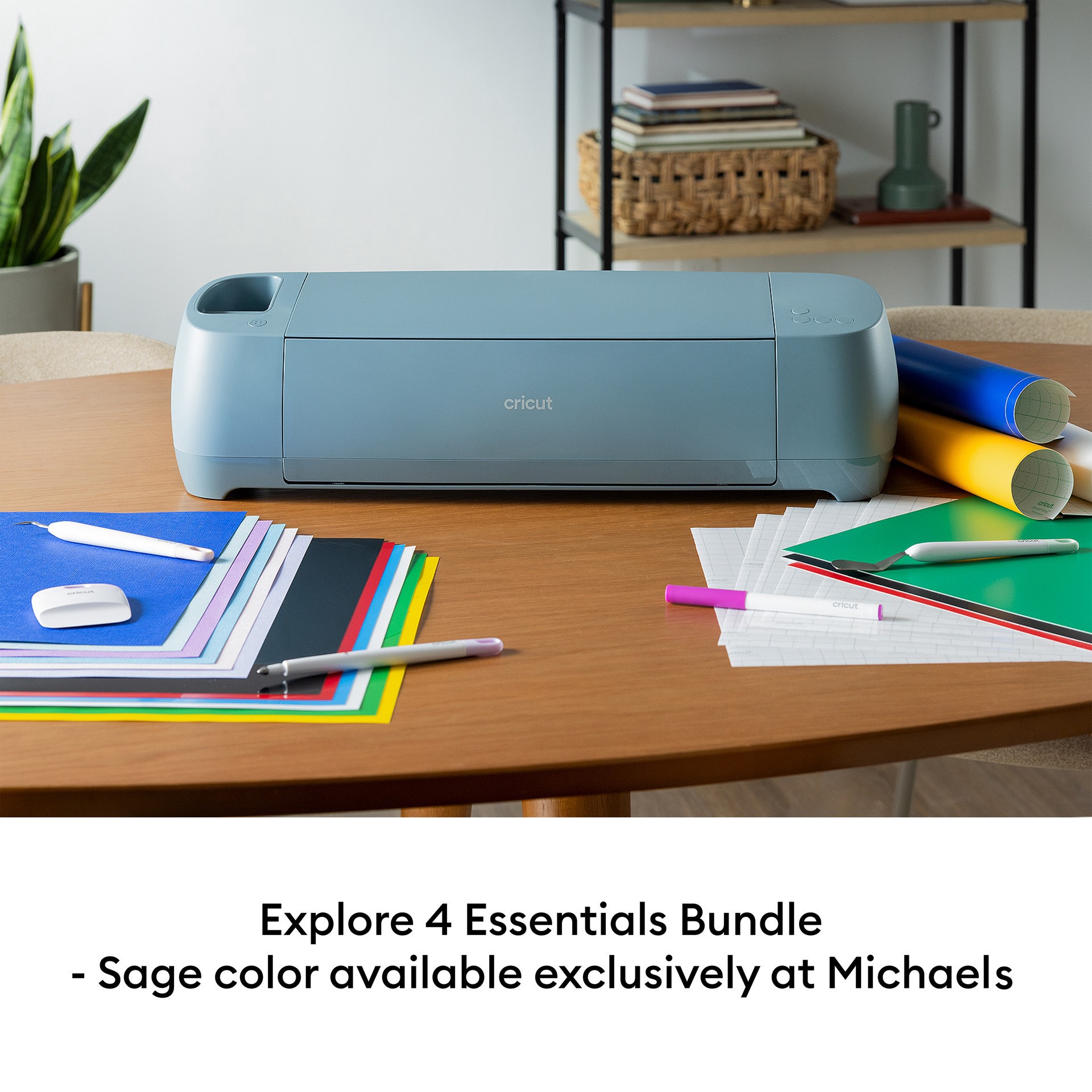 slide 9 of 11, Cricut Explore 4 In Sage & Essentials Bundle, 12 in x 12 in