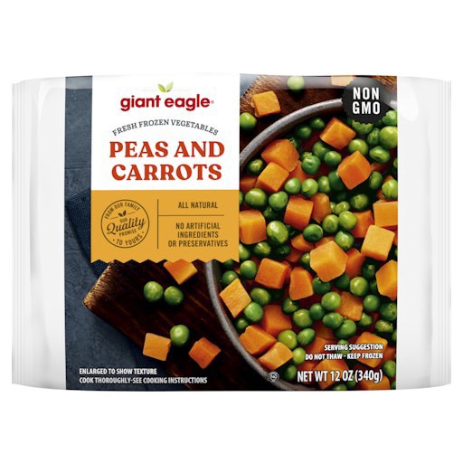 slide 1 of 1, Giant Eagle Peas & Carrots, 12 oz