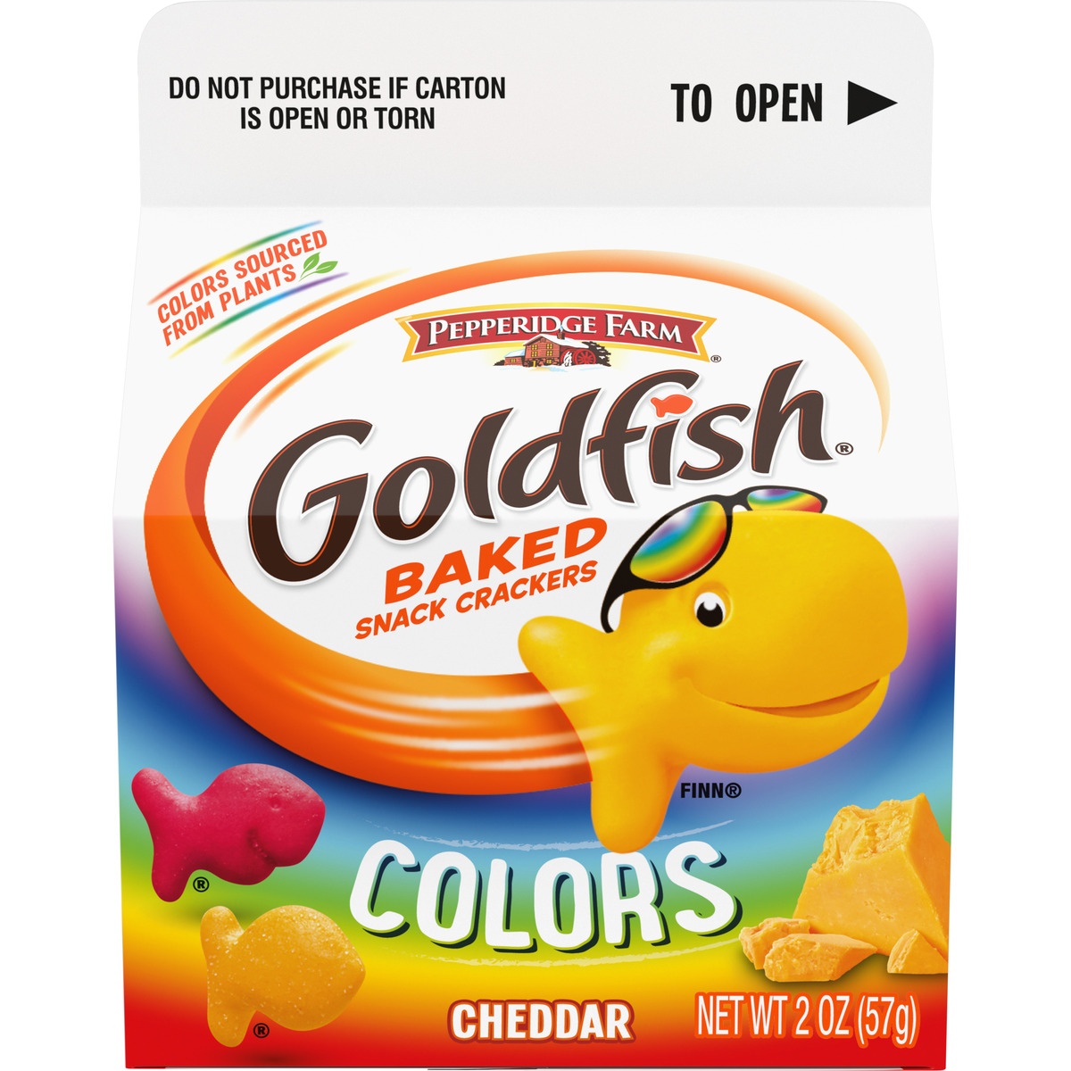 slide 1 of 6, Goldfish Pepperidge Farm Goldfish Colors Cheddar Crackers - 2oz Carton, 2 oz