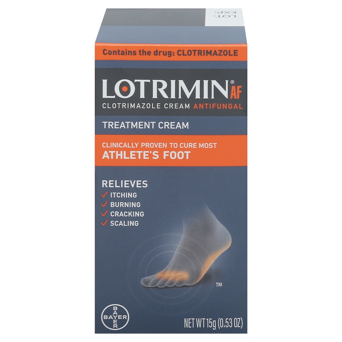 slide 1 of 9, Lotrimin Athlete's Foot Antifungal Treatment Cream 0.53 oz, 0.53 oz