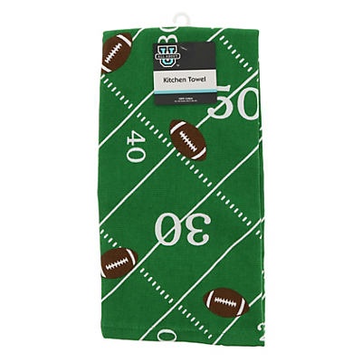 slide 1 of 1, All About U Football Kitchen Towel, 1 ct