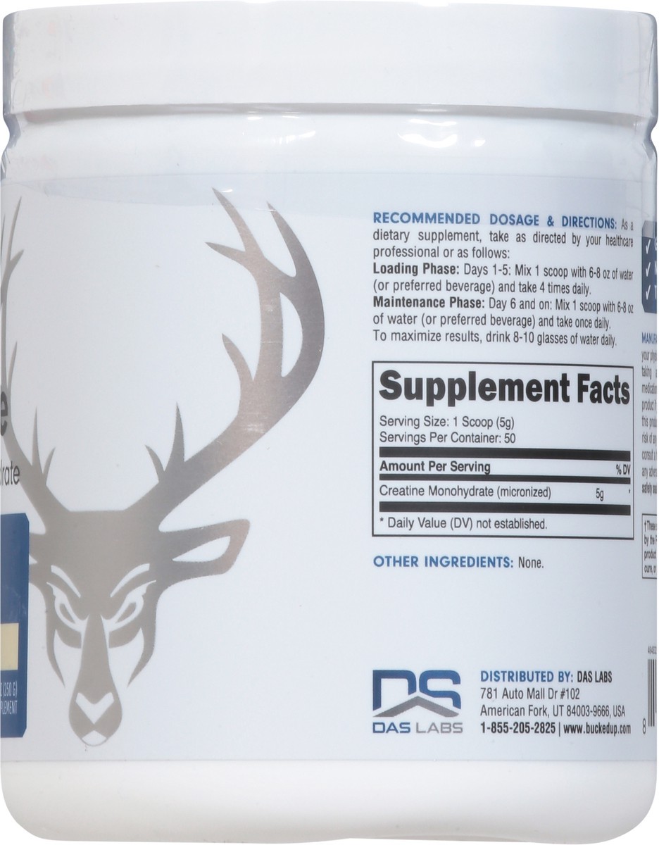 slide 8 of 15, Bucked Up Essentials 5000 mg Unflavored Creatine Monohydrate 8.82 oz, 1 ct