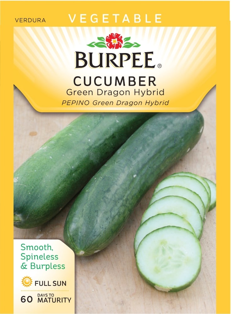 slide 1 of 1, Burpee Cucumber Seeds, Green Dragon Hybrid, 1 ct