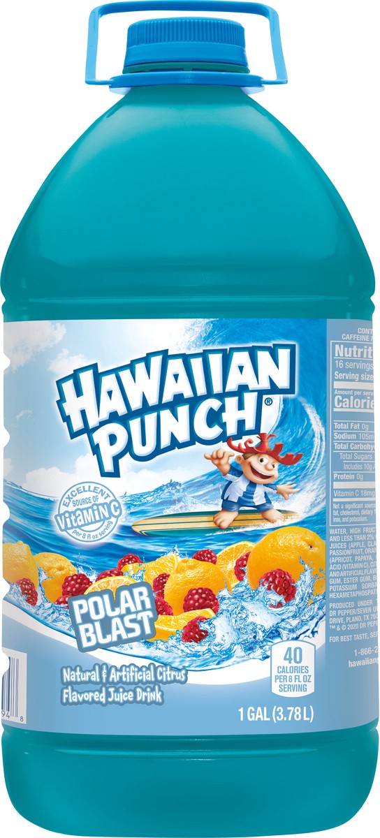 slide 2 of 8, Hawaiian Punch Polar Blast, 1 gal bottle, 1 gal