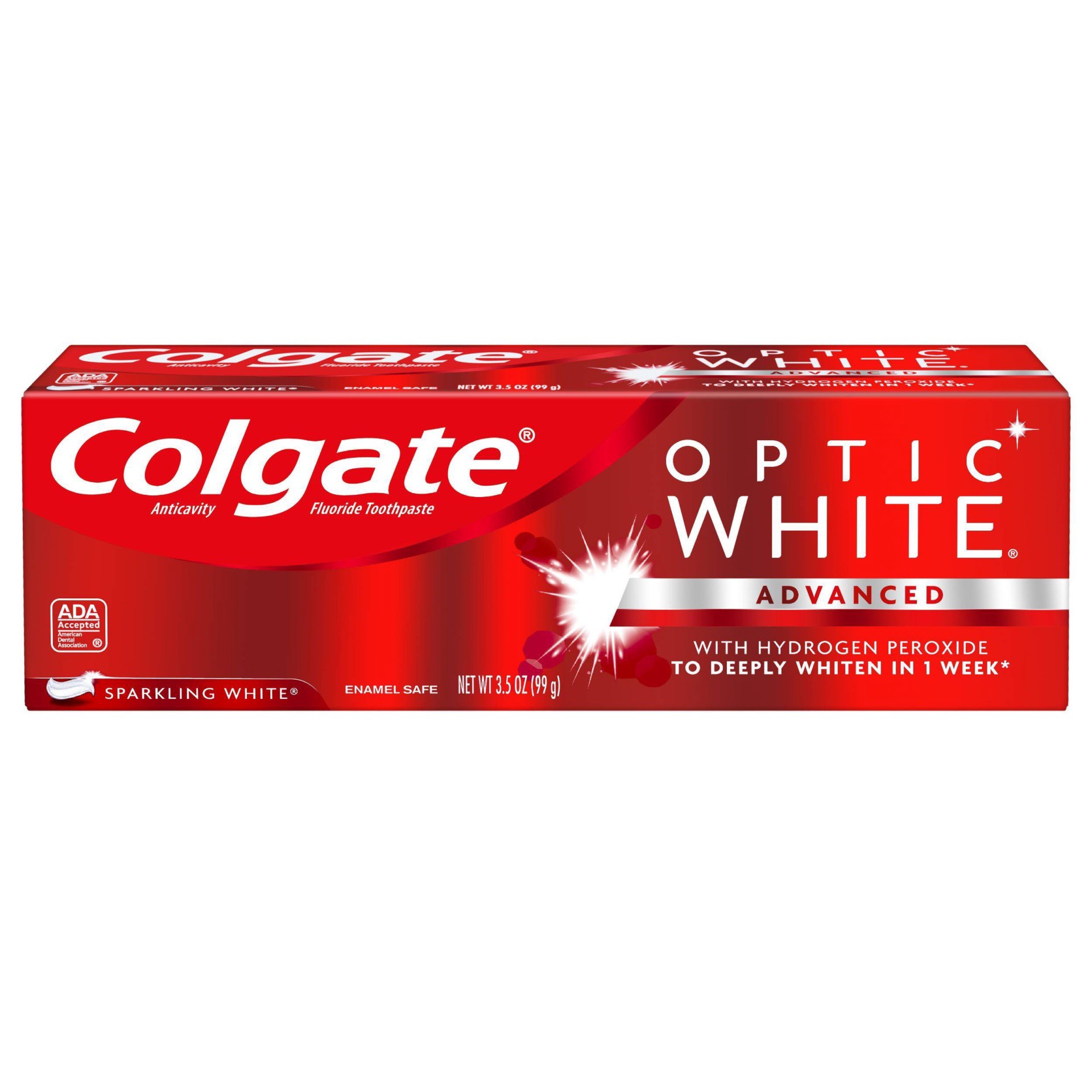 slide 1 of 6, Colgate Optic White Sparkling Mint Toothpaste, 3.5 oz