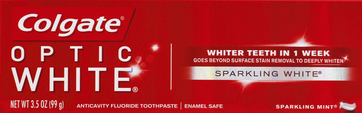 slide 6 of 6, Colgate Optic White Sparkling Mint Toothpaste, 3.5 oz