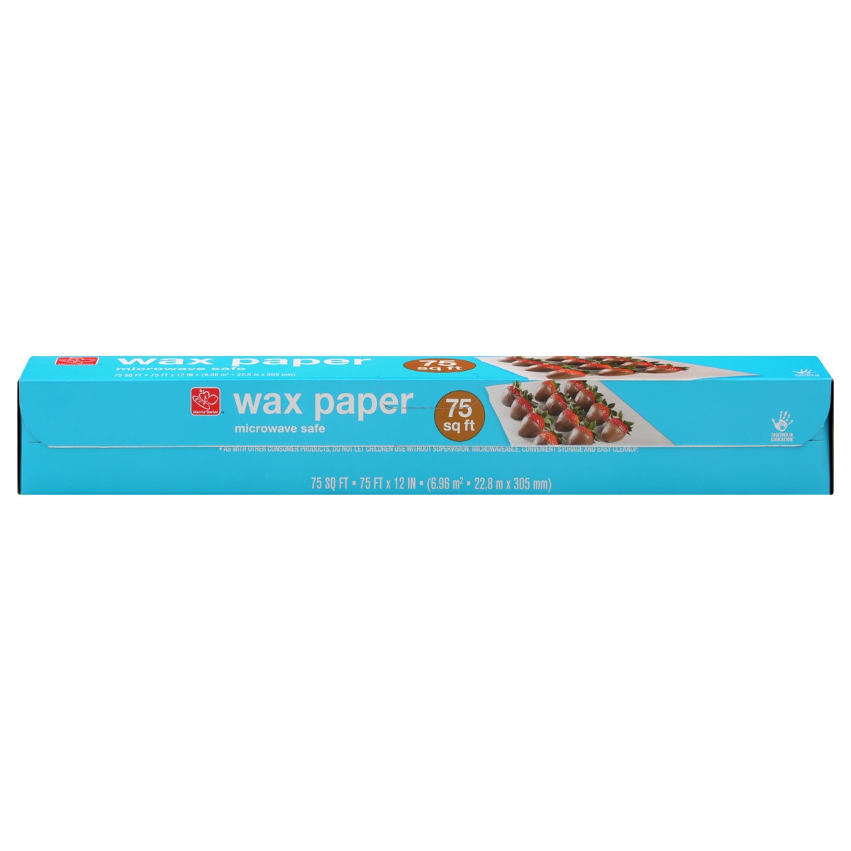 slide 1 of 1, Harris Teeter yourhome Wax Paper, 75 sq ft