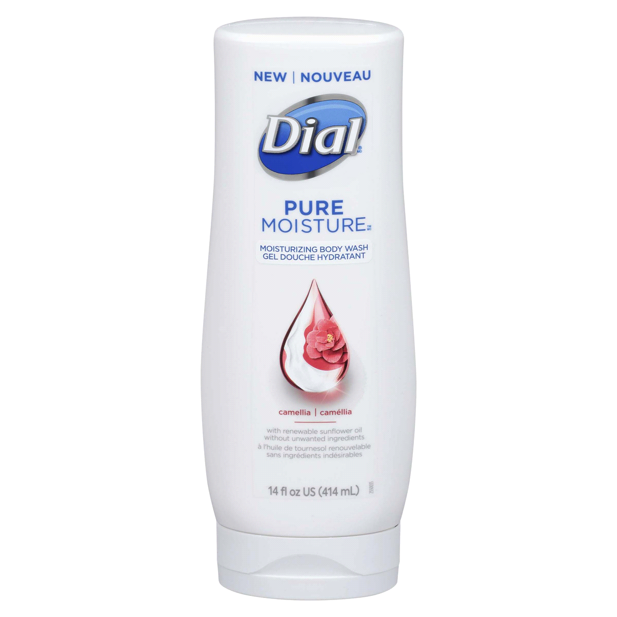 slide 1 of 1, Dial Pure Moisture Camellia Moisturizing Body Wash, 14 fl oz