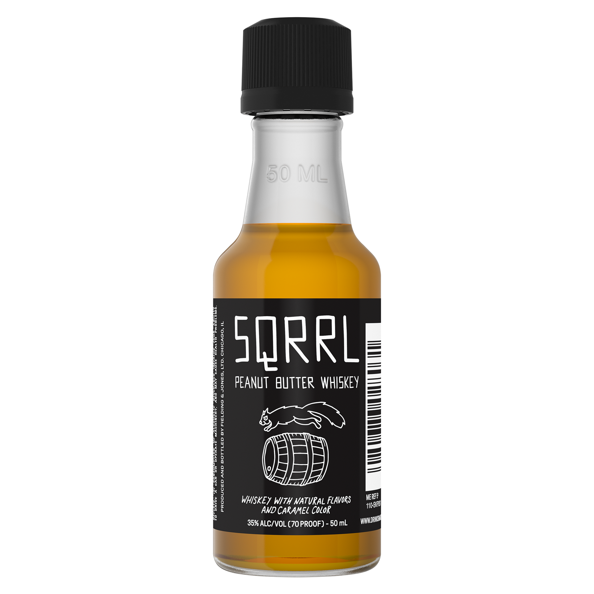 slide 3 of 4, SQRRL Peanut Butter Whiskey 50 ml, 50 ml