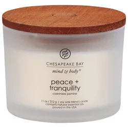 Chesapeake Bay Candle Mind & Body Peace + Tranquility Cashmere Jasmine Candle 1 ea