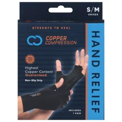 Copper Compression Non-Slip Grip Hand Relief