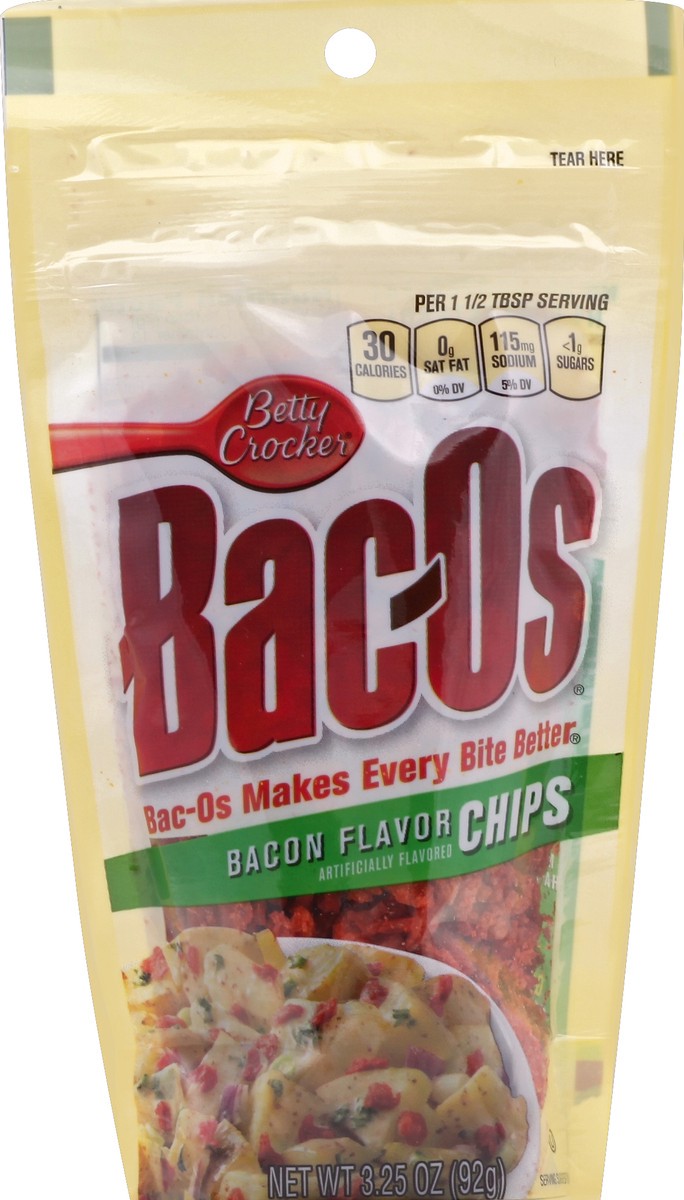 slide 3 of 3, Betty Crocker Bac-Os Bacon Flavor Chips, 3.25 oz