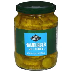 First Street Hamburger Dill Pickle Chips