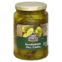 First Street Hamburger Dill Pickle Chips