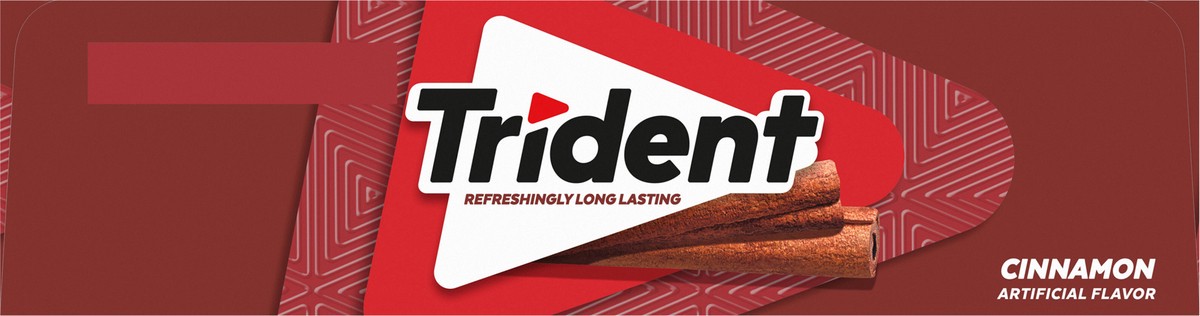 slide 8 of 9, Trident Cinnamon Sugar Free Gum, 12 Packs of 14 Pieces (168 Total Pieces), 11.26 oz