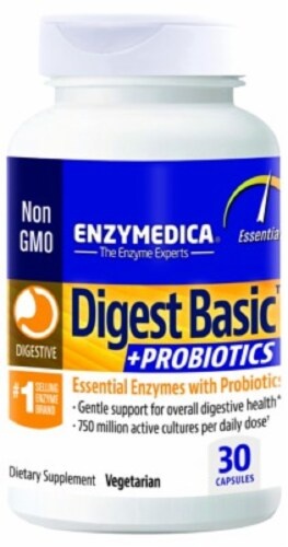 slide 1 of 1, Enzymedica Digest Basic +Probiotics, 30 ct