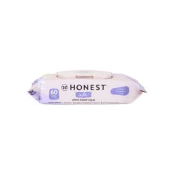 Honest Calm Plant-Based Lavender + Aloe Wipes 60 Each