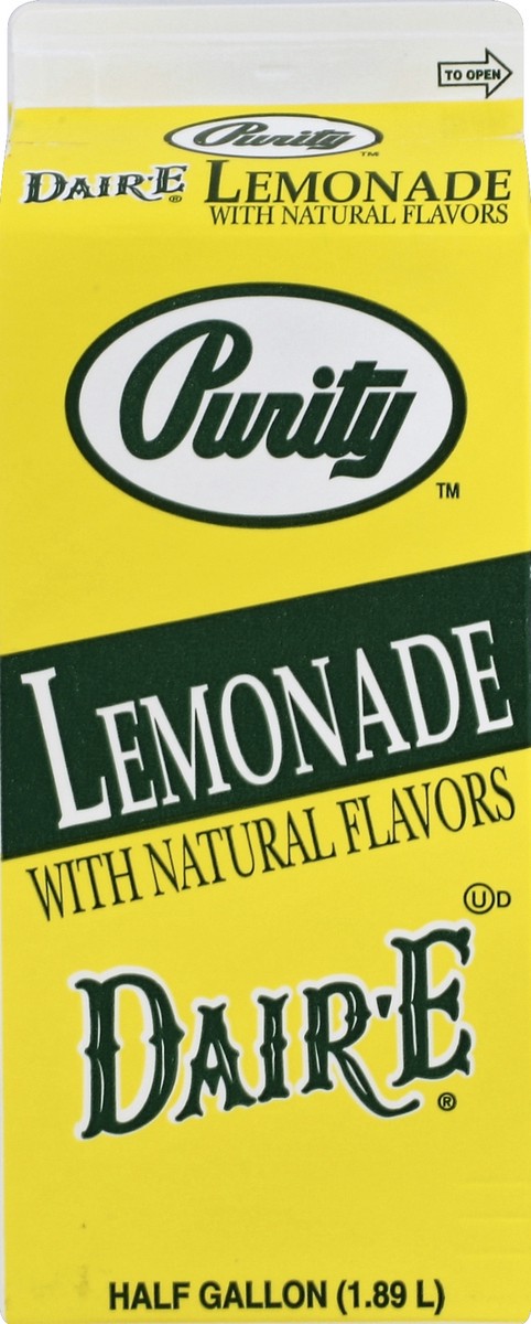 slide 1 of 5, Purity Lemonade 0.5 gl, 1/2 gal