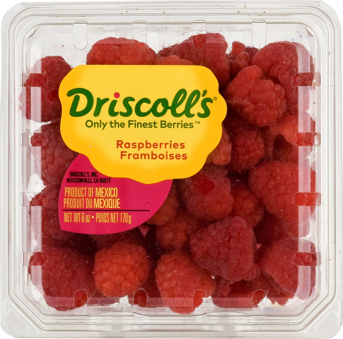 slide 6 of 9, Driscoll's Raspberries, 6 oz