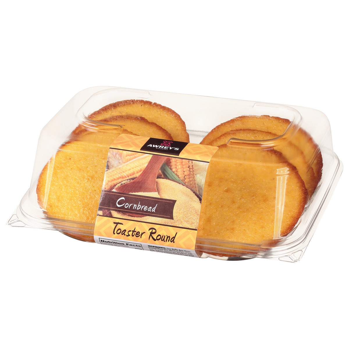 slide 12 of 14, Awrey's Bakery Awreys Toaster Rounds Cornbread 6Ct, 9 oz