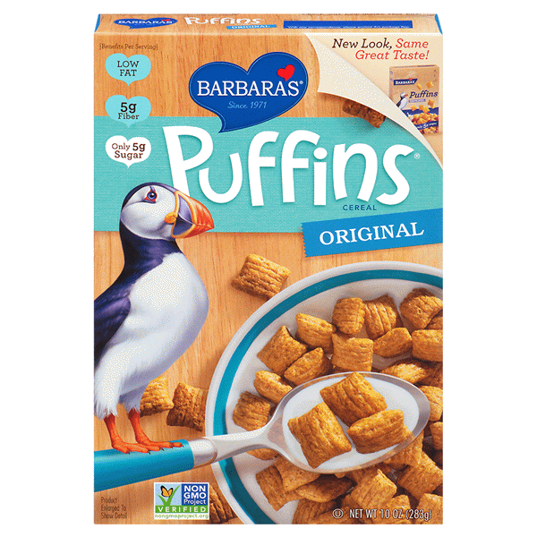 slide 1 of 1, Barbara's Puffins Corn Cerea, 10 oz