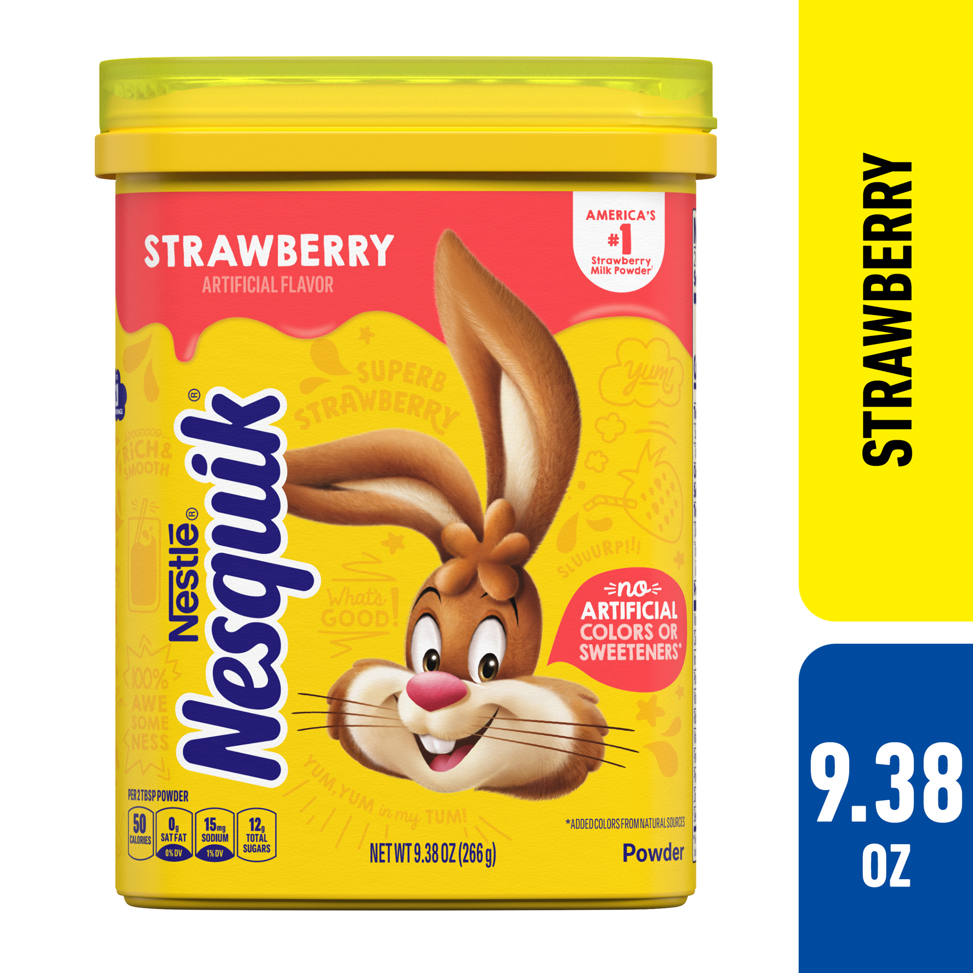 slide 1 of 8, Nesquik Strawberry Powder Drink Mix - 9.38 oz, 9.38 oz