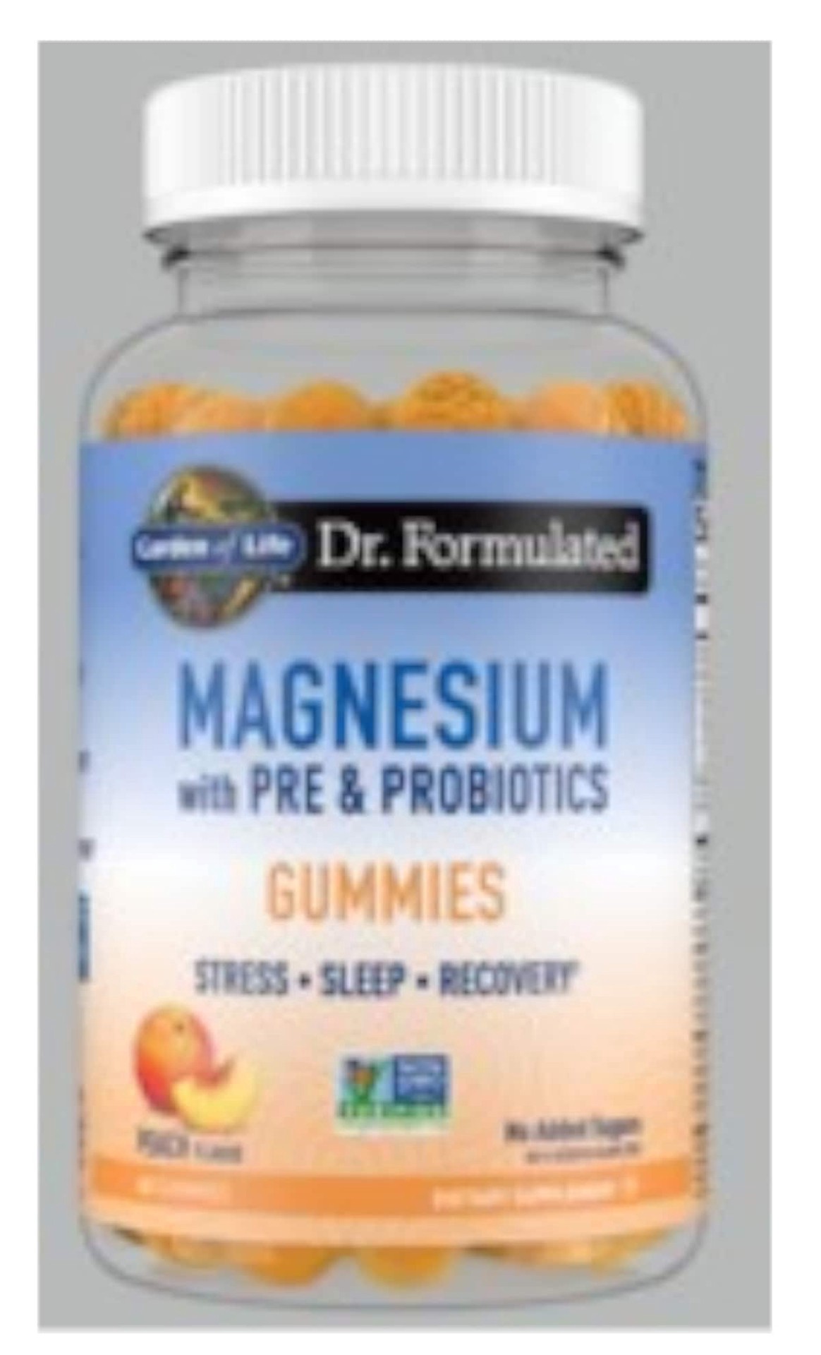 slide 1 of 5, Garden of Life Dr.formulated Magnesium Gummy Peach, 60 ct
