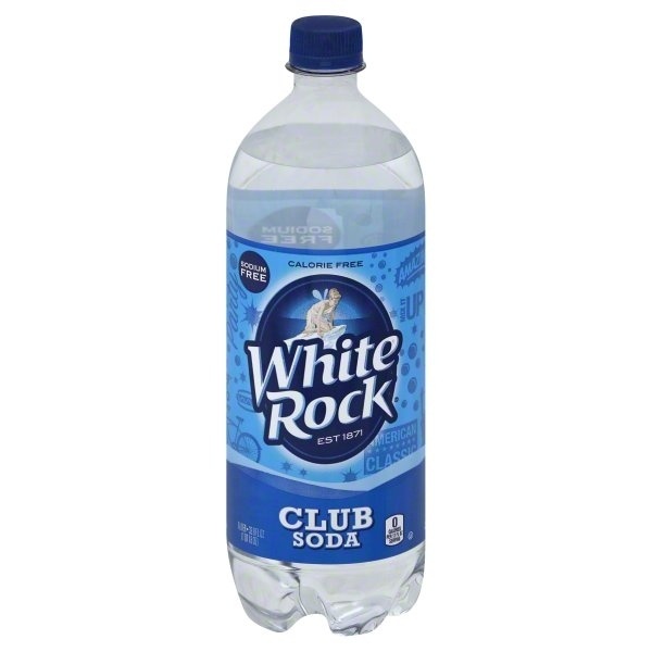 slide 1 of 1, White Rock Club Soda Light, 1 liter