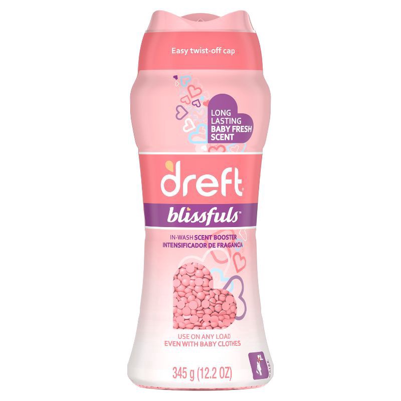slide 1 of 6, Dreft Blissfuls In-Wash Scent Booster Beads, Baby Fresh Scent, 12.2 oz, 12.2 oz
