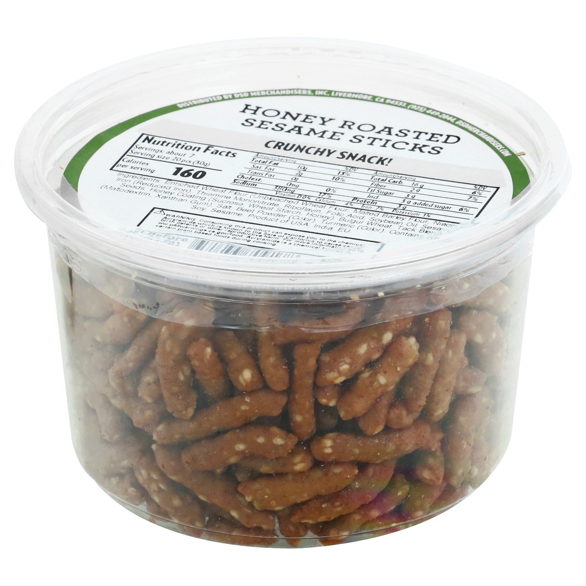 slide 10 of 13, DSD Merchandisers Honey Roasted Sesame Sticks 8 oz, 