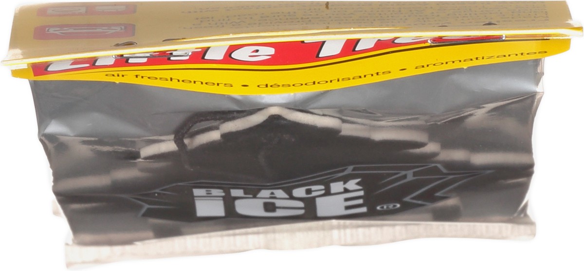 slide 3 of 13, Little Trees Black Ice Air Fresheners 6 ea, 6 ct