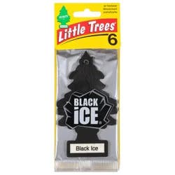 Little Trees Black Ice Air Fresheners - 6 ea
