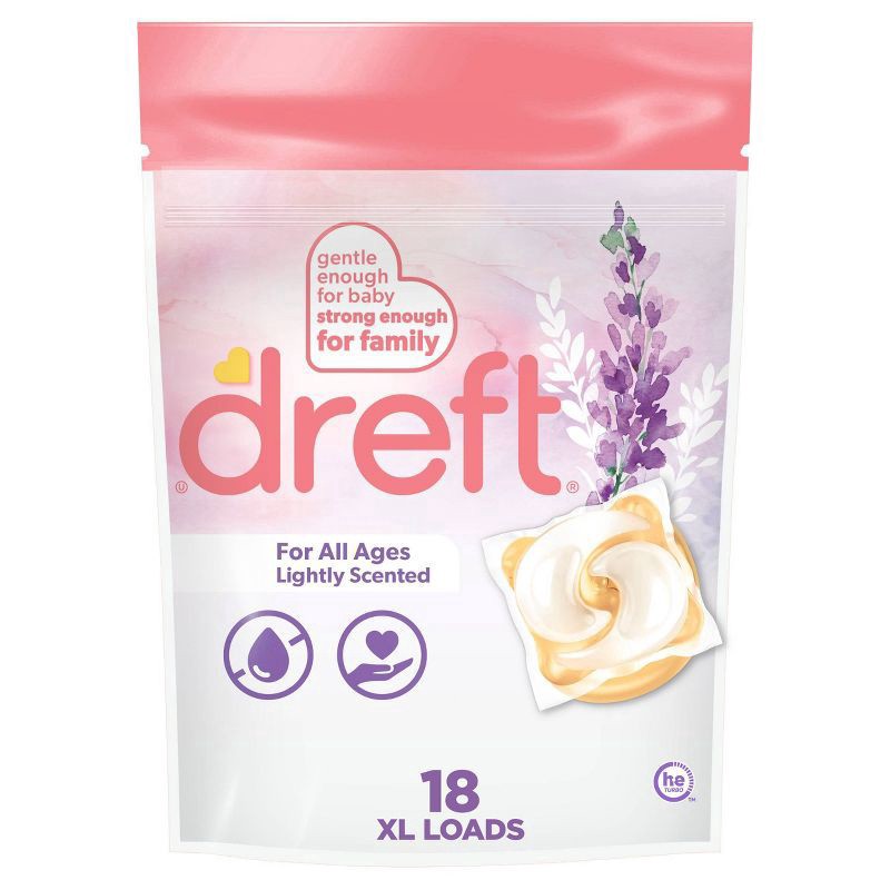 slide 1 of 11, Dreft Pods Laundry Detergent - 18ct, 18 ct