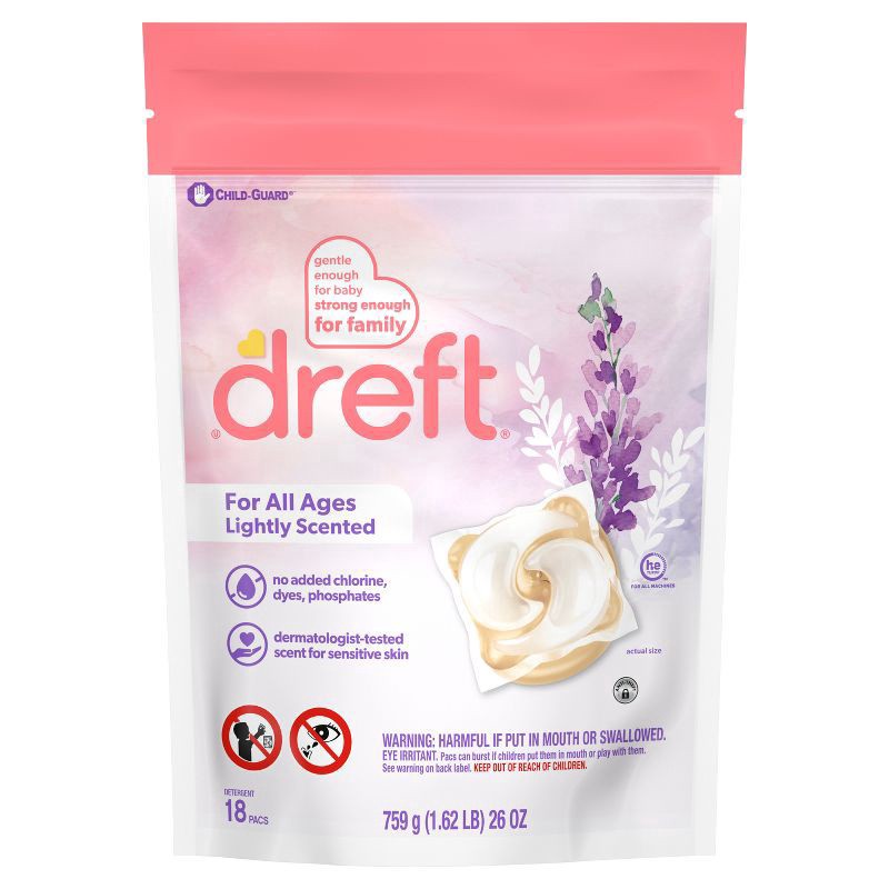 slide 4 of 11, Dreft Pods Laundry Detergent - 18ct, 18 ct