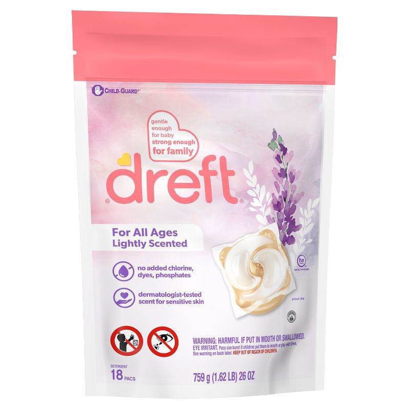 slide 3 of 11, Dreft Pods Laundry Detergent - 18ct, 18 ct