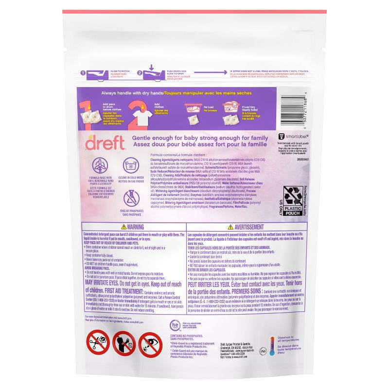 slide 8 of 11, Dreft Pods Laundry Detergent - 18ct, 18 ct