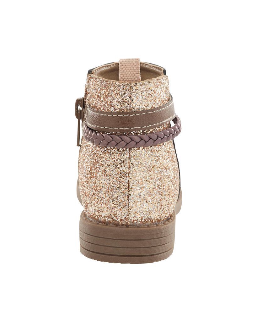 slide 6 of 6, Carter's Kid Glitter Chelsea Boots Grey 2Y, 1 ct