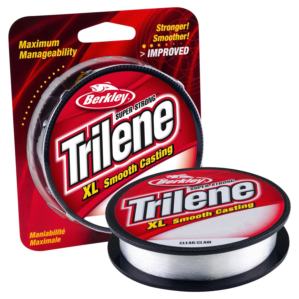slide 1 of 1, Berkley Clear Test Trilene 8 lb XL Fishing Line, 8 lb