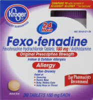 slide 1 of 1, Kroger Fexofenadine Tablets, 30 ct