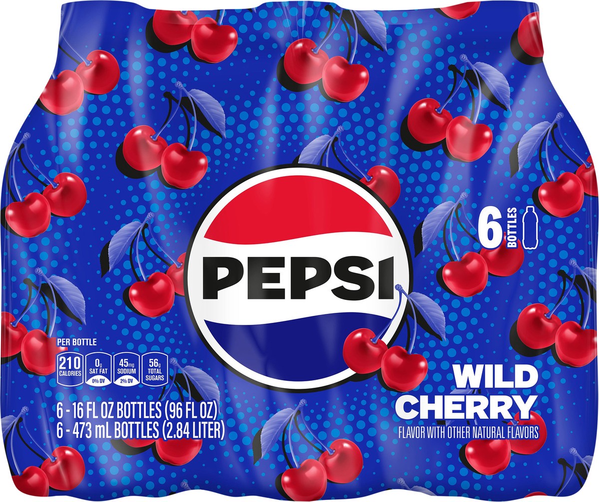 slide 6 of 7, Pepsi Soda Wild Cherry Cola 16 Fl Oz 6 Count, 6 ct