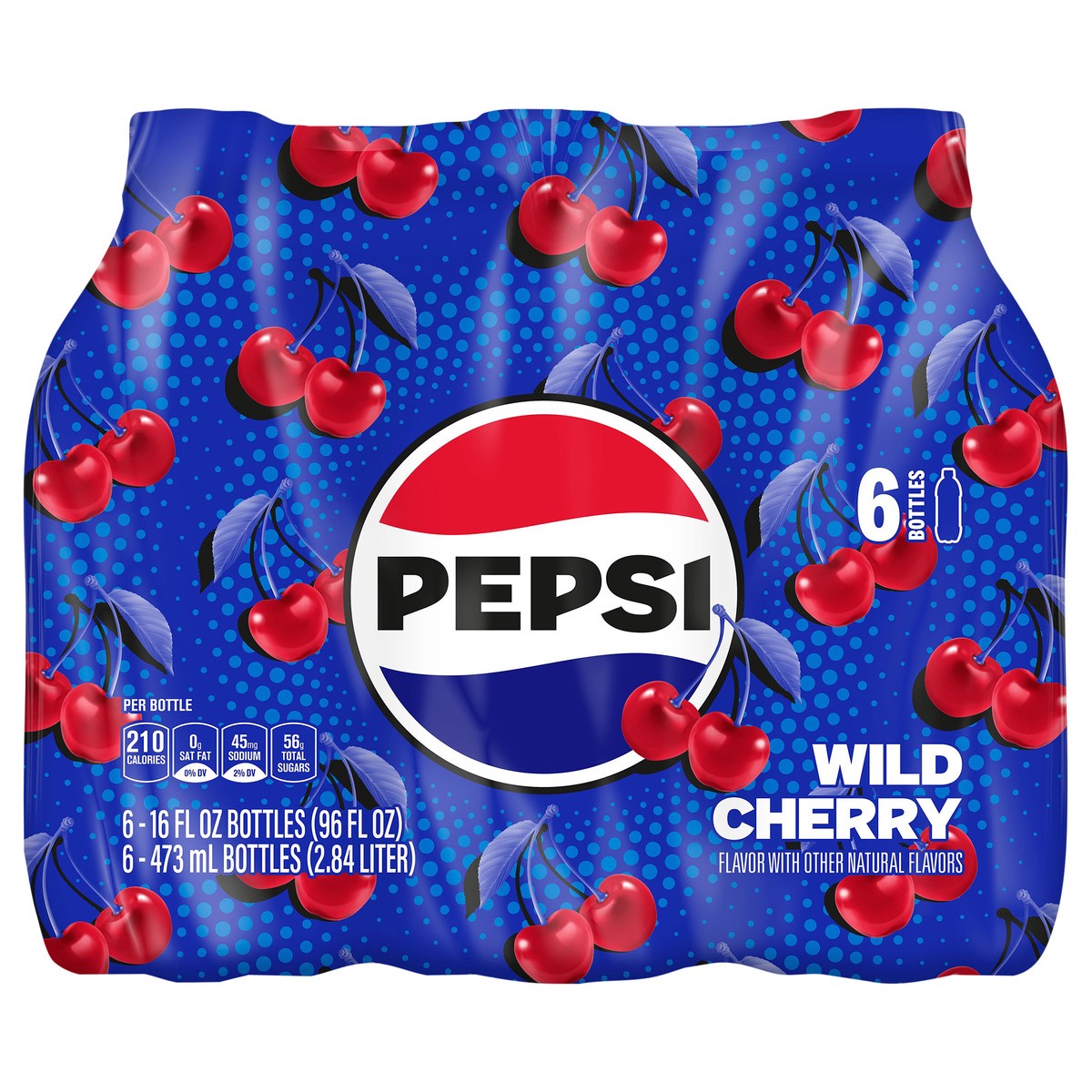 slide 1 of 7, Pepsi Soda Wild Cherry Cola 16 Fl Oz 6 Count, 6 ct