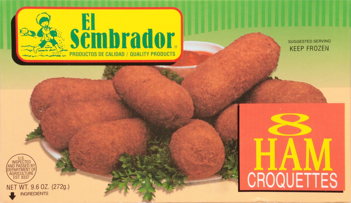 slide 7 of 9, El Sembrador Ham Croquettes, 8 ct; 9.6 oz