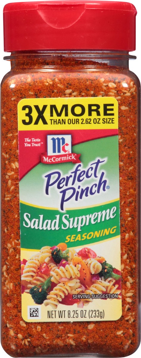 slide 9 of 12, McCormick Perfect Pinch Salad Supreme Seasoning, 8.25 oz, 8.25 oz