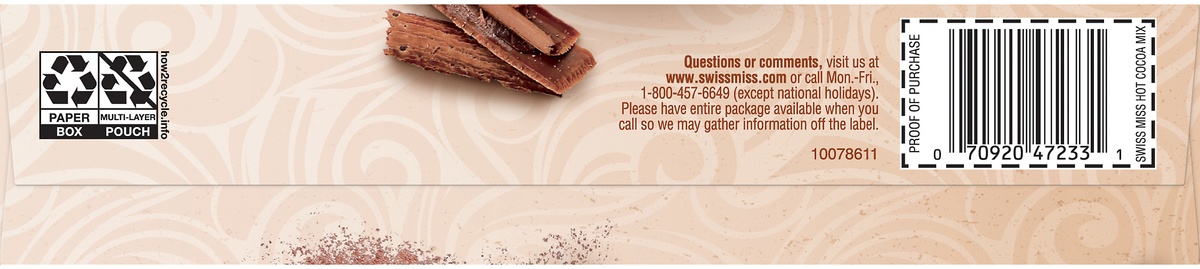 slide 8 of 11, Swiss Miss Simply Cocoa Milk Chocolate, 8 ct