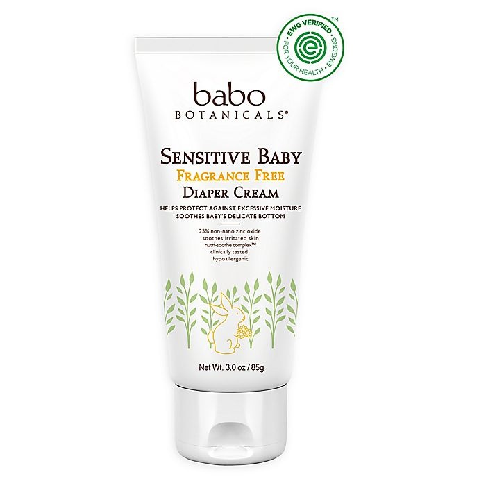 slide 1 of 1, Babo Botanicals Senitive Diaper Cream, 3 oz