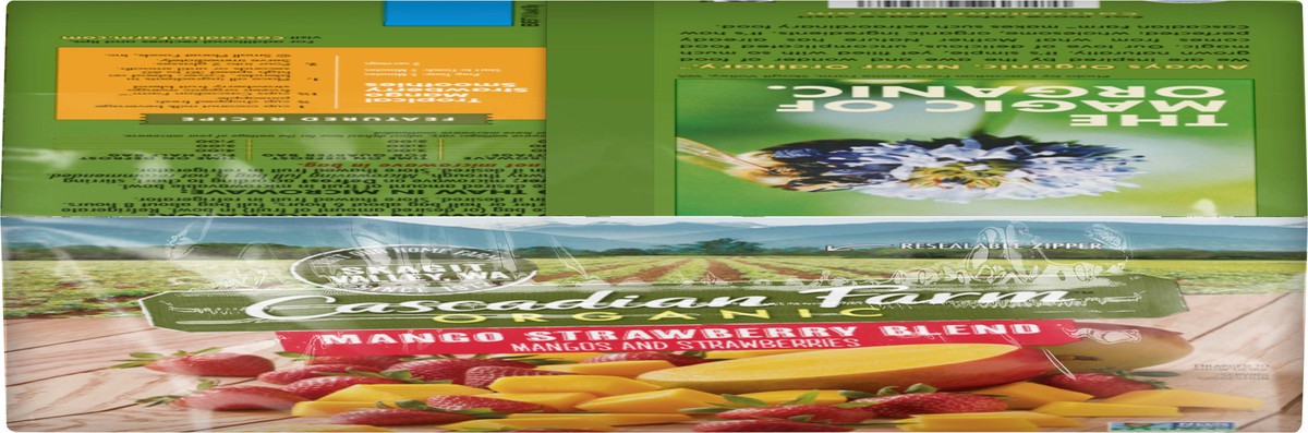 slide 2 of 9, Cascadian Farm Organic Mango Strawberry Blend, Frozen Fruit, Non-GMO, 32 oz Bag, 32 oz